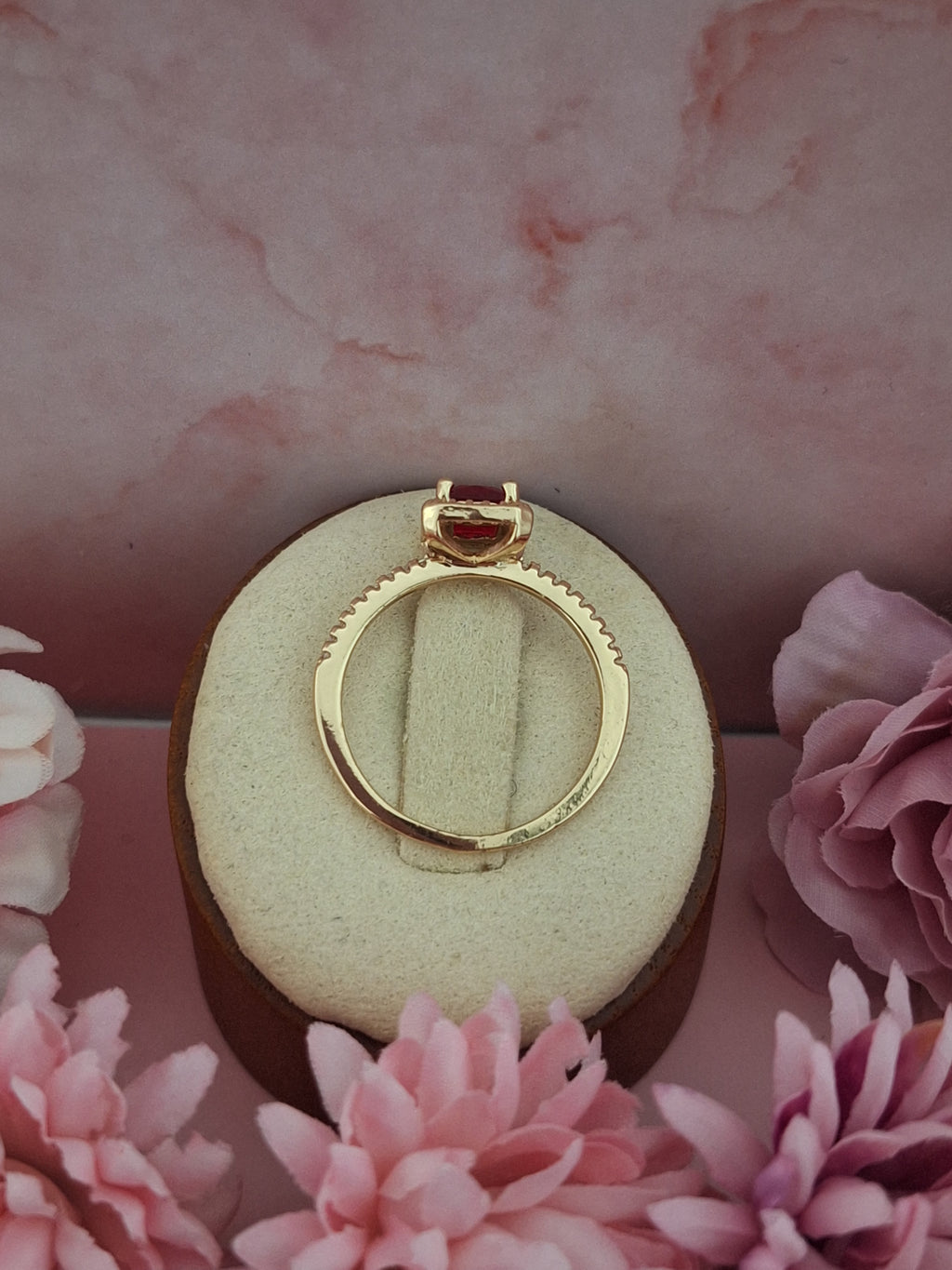 Bague solitaire carré