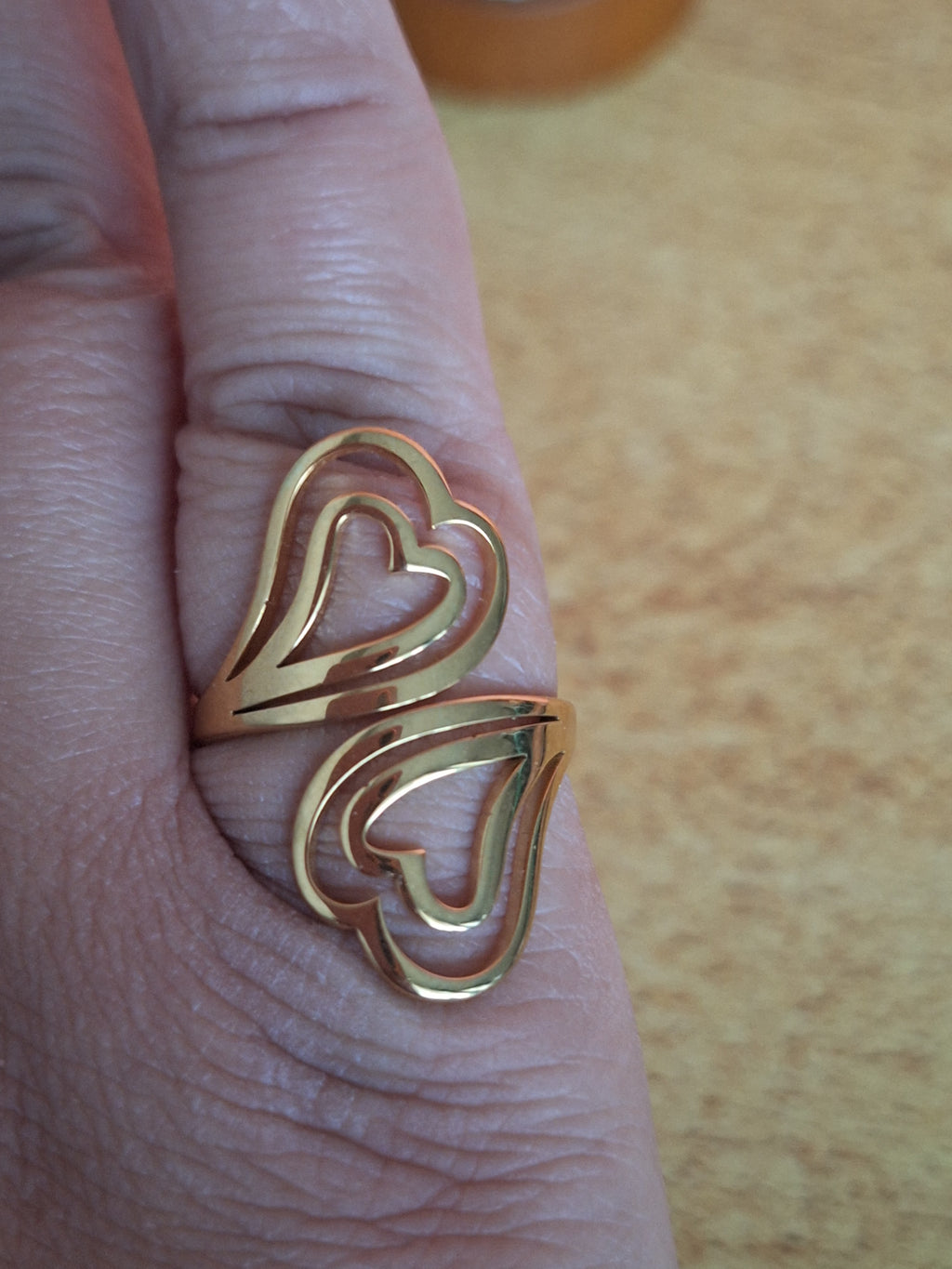 Bague coeur croisé