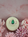 Bague en forme de goutte d'eau