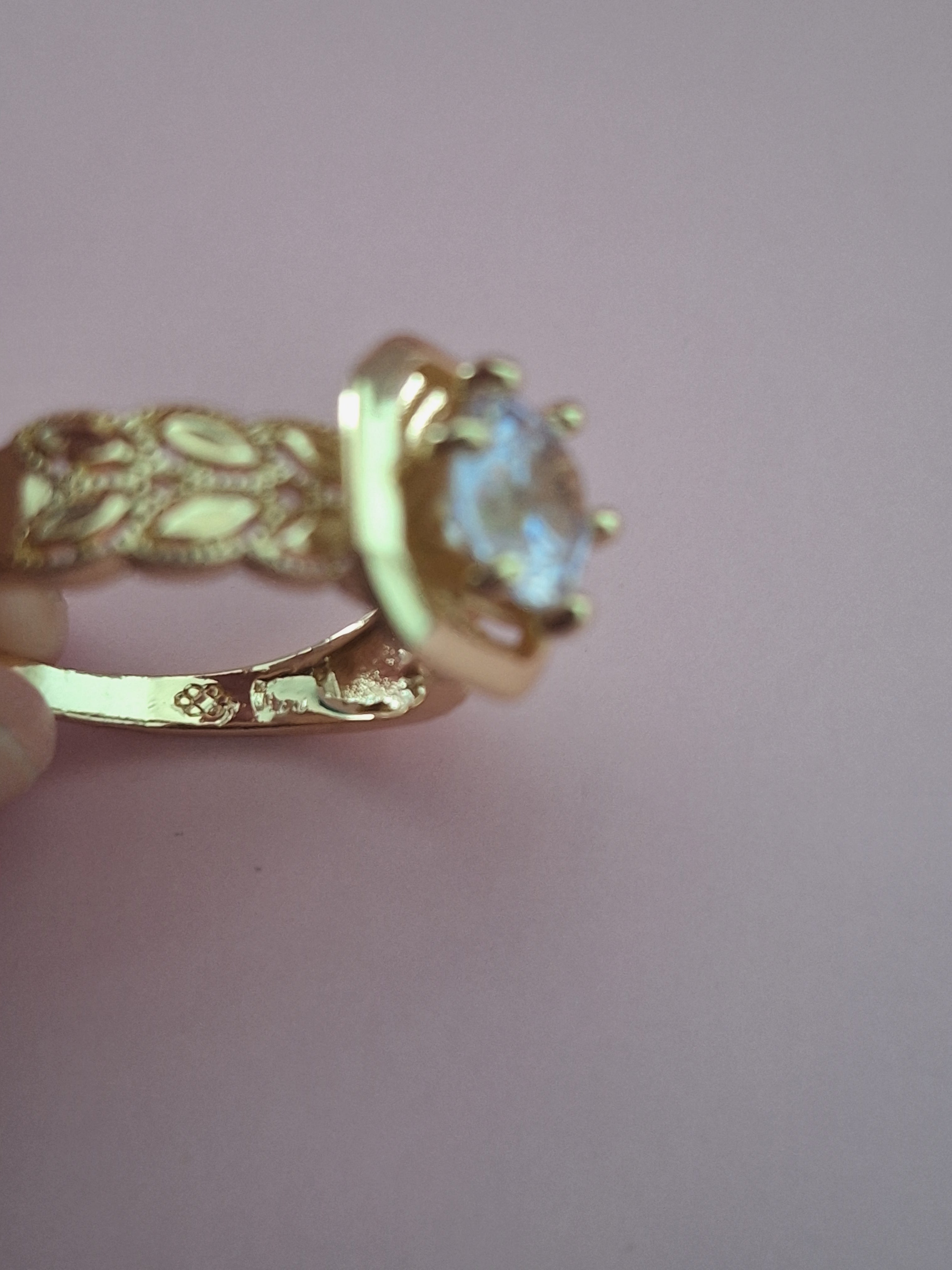 Bague en plaqué or