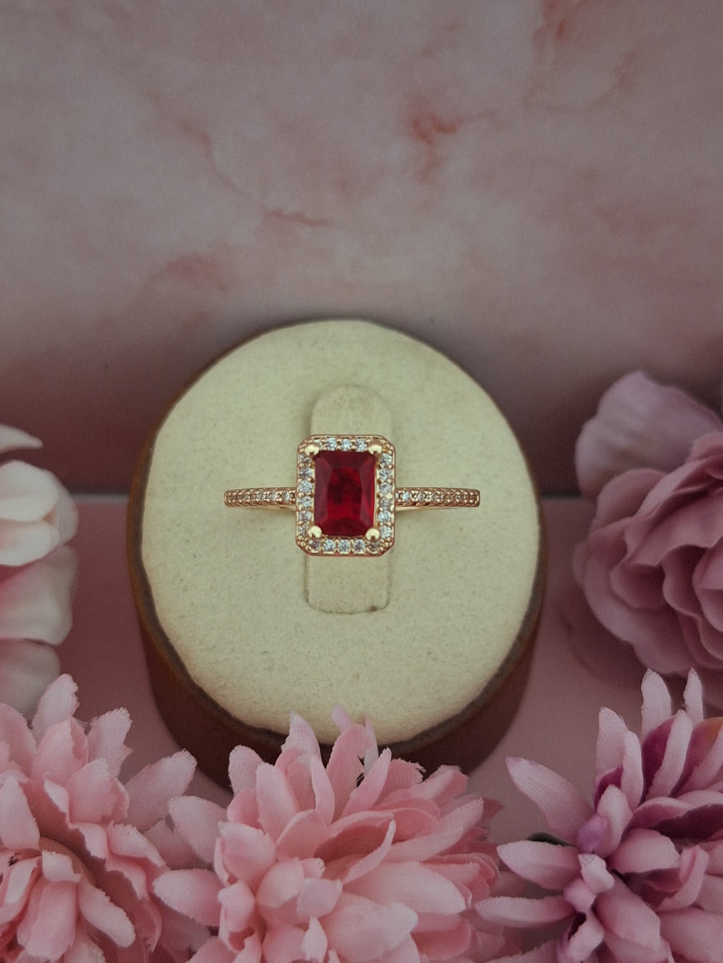 Bague solitaire carré