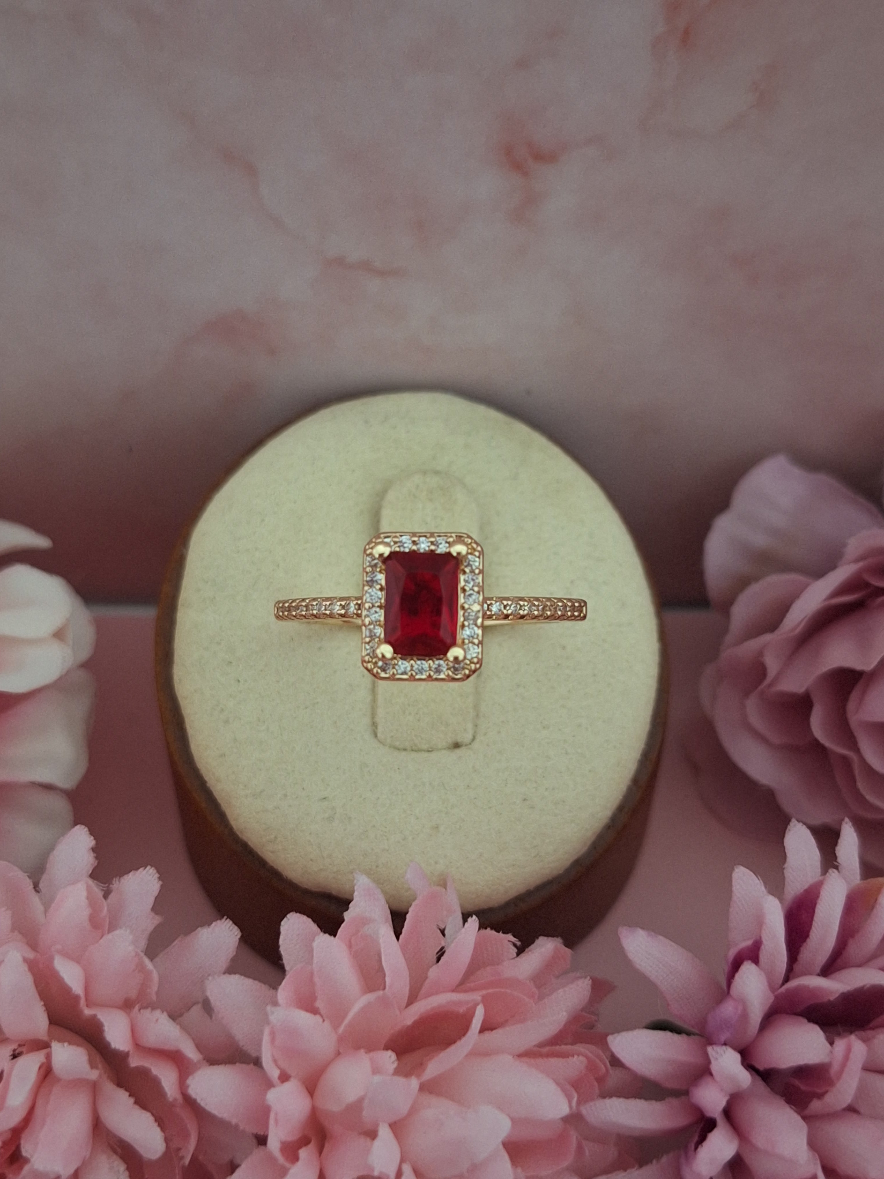 Bague solitaire carré