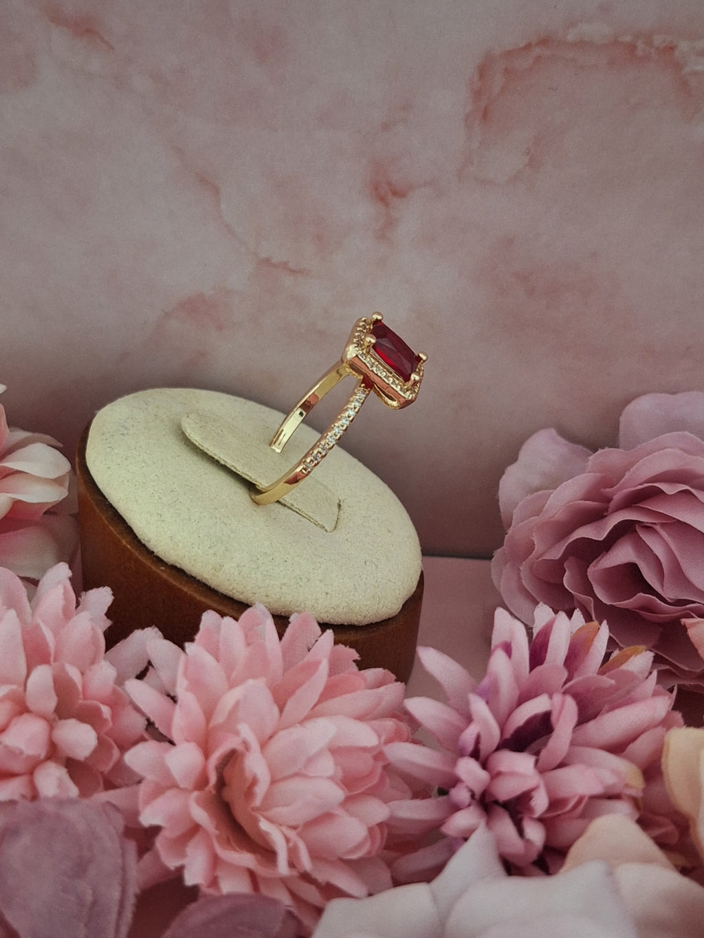 Bague solitaire carré
