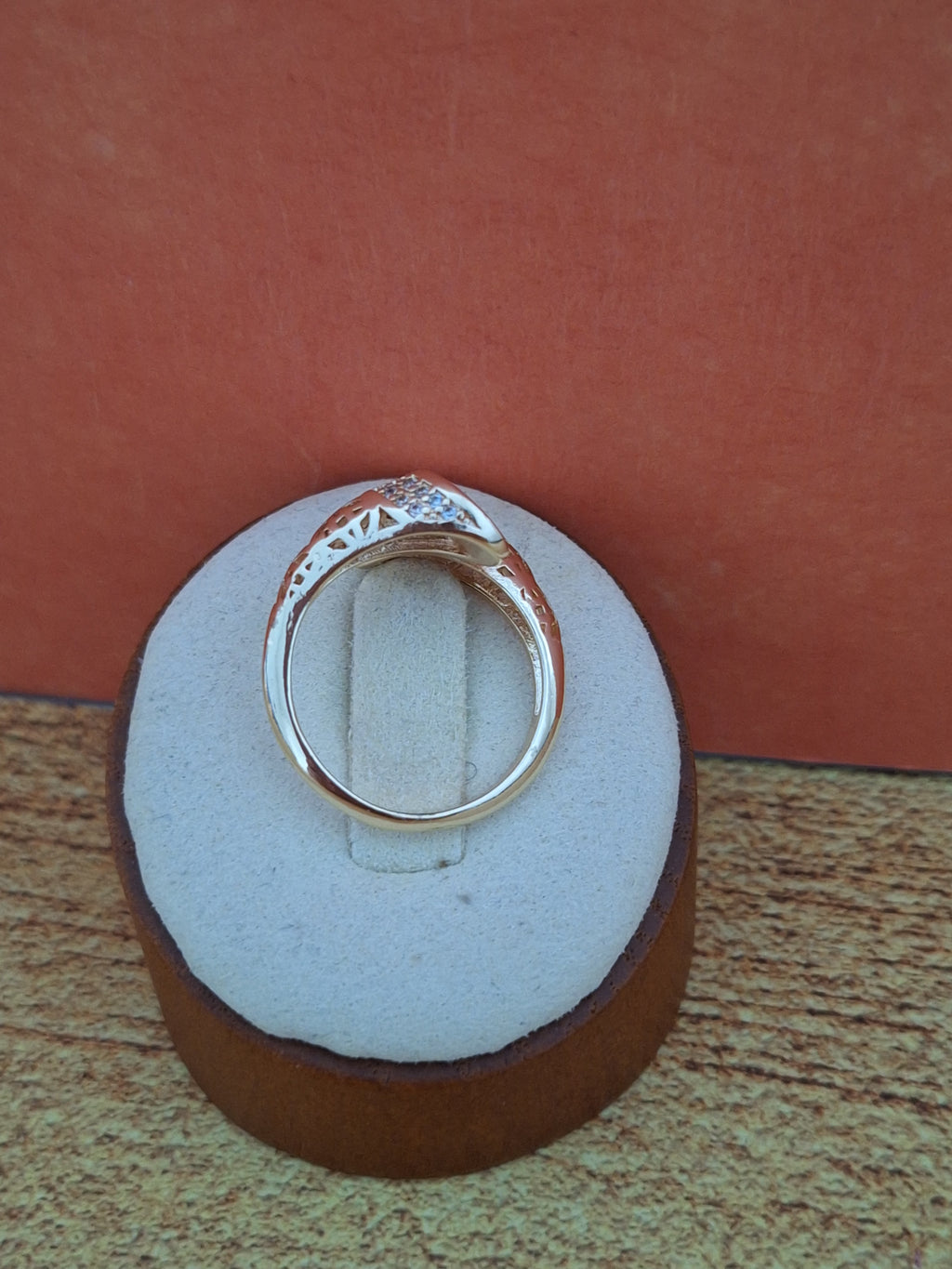 Bague demi croisé
