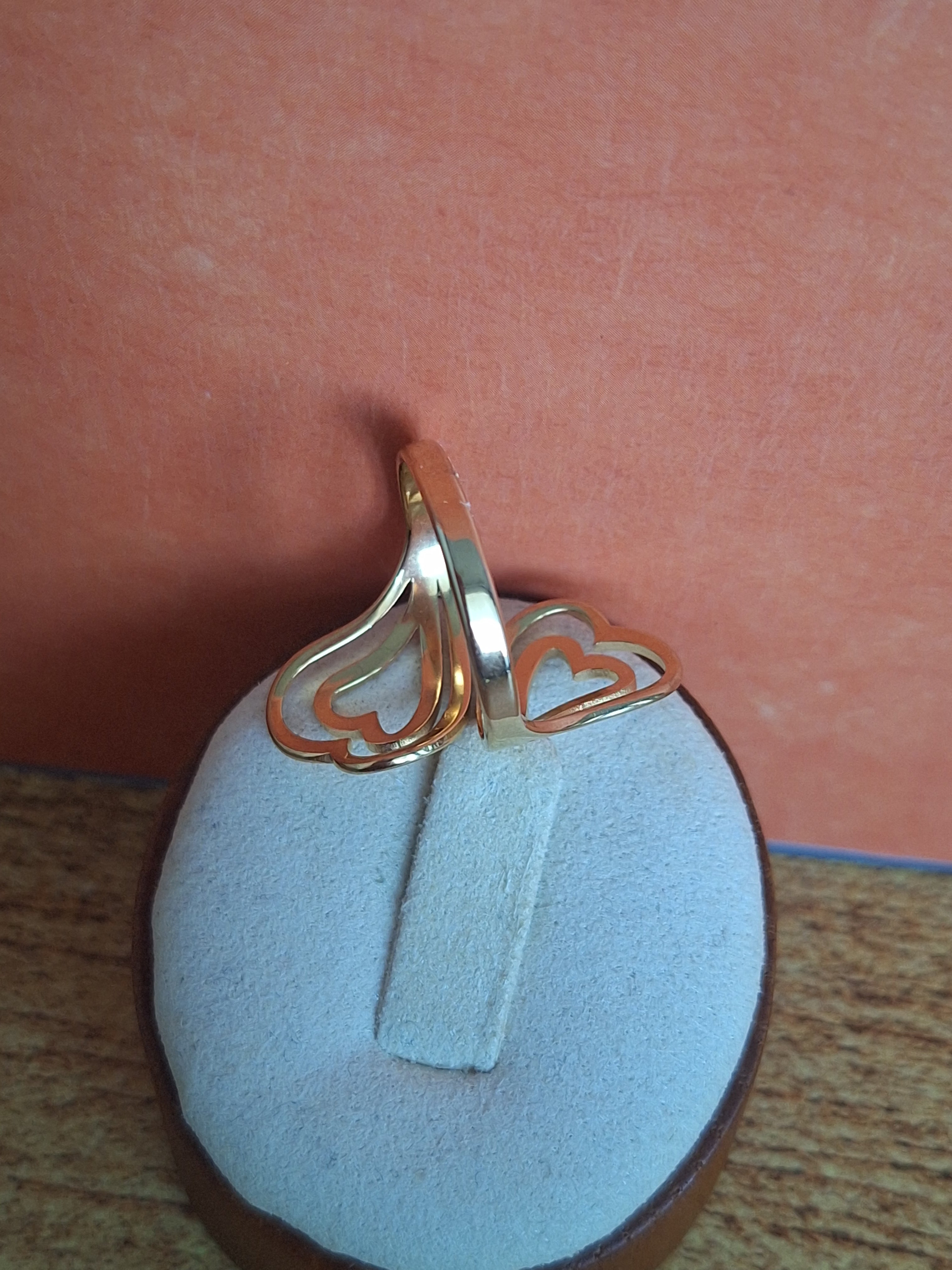 Bague coeur croisé