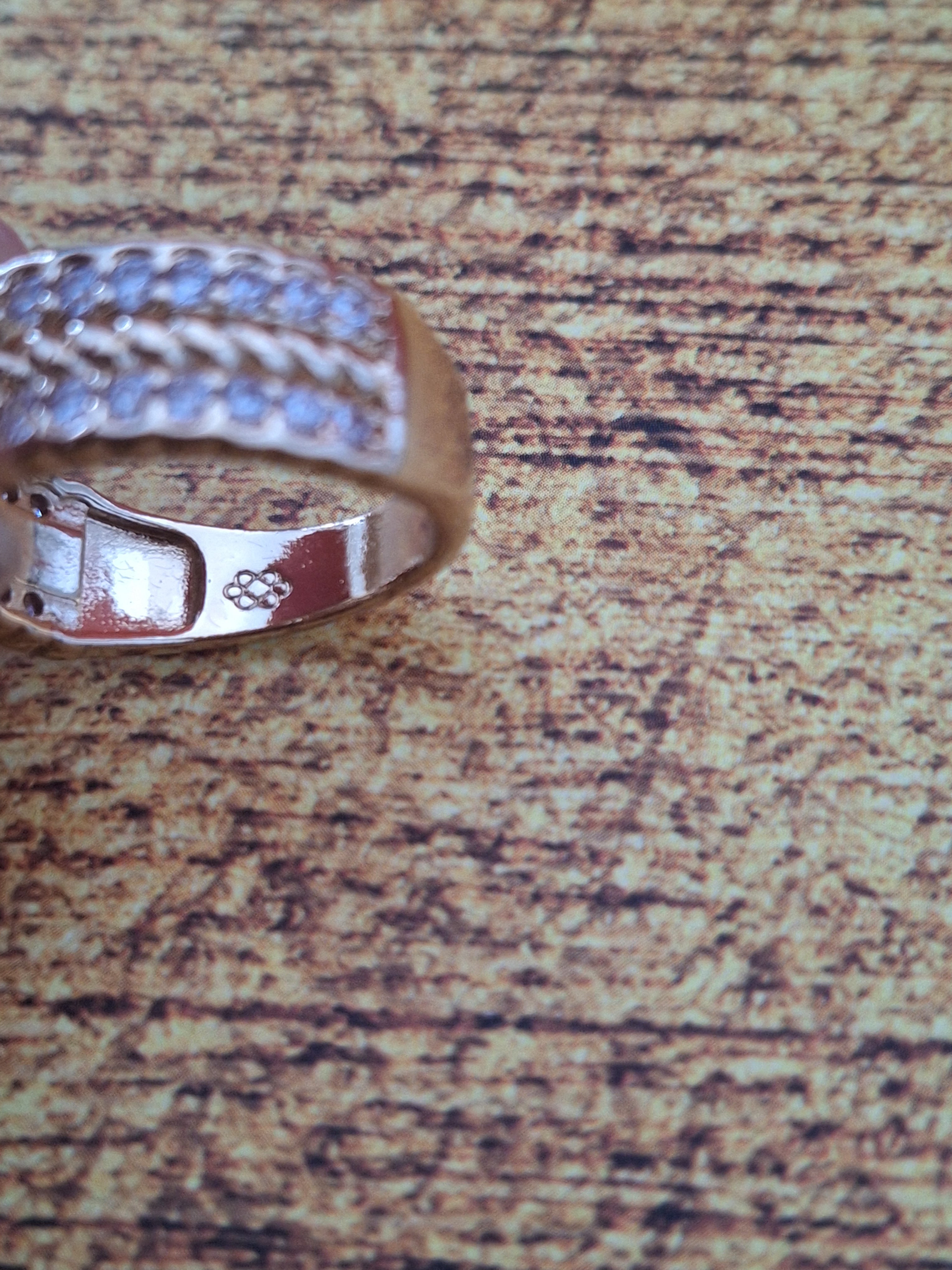 Bague solitaire doublé
