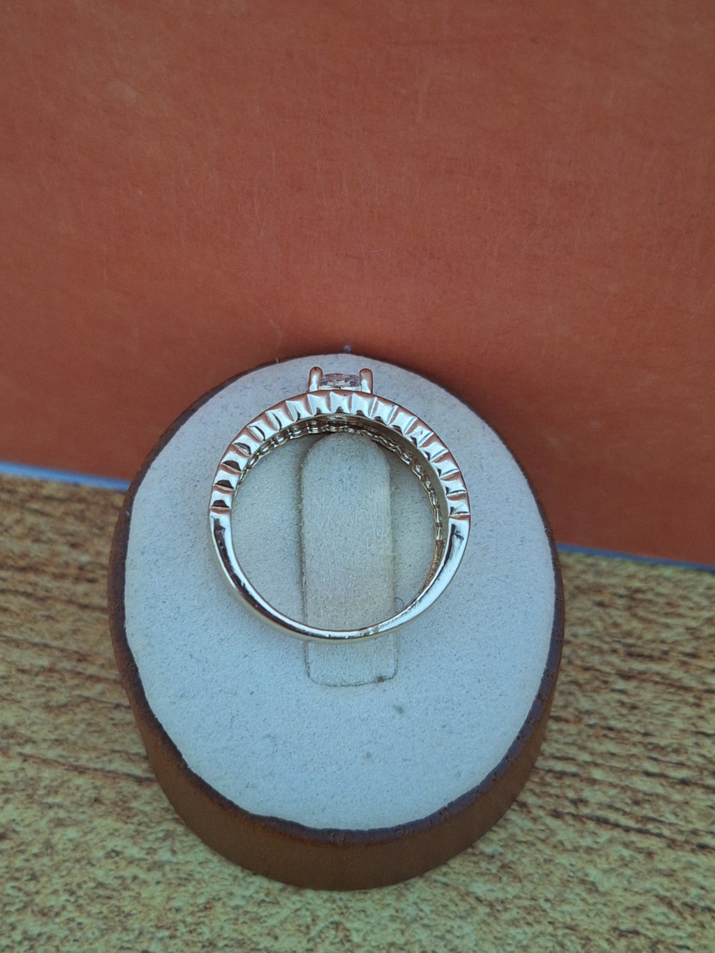 Bague solitaire doublé