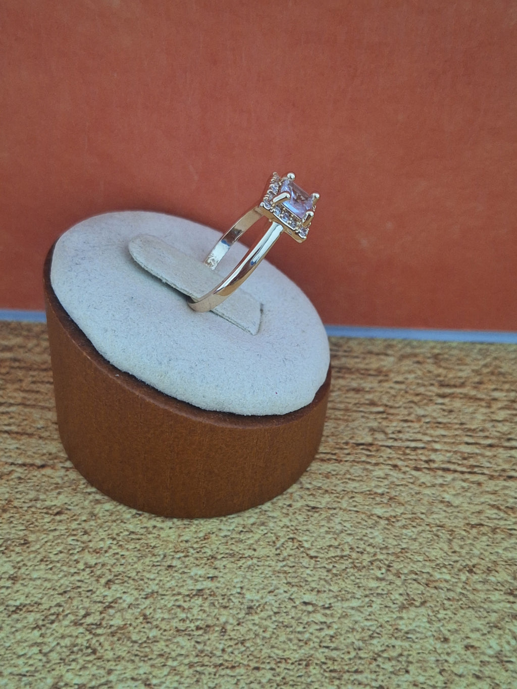 Bague solitaire carré