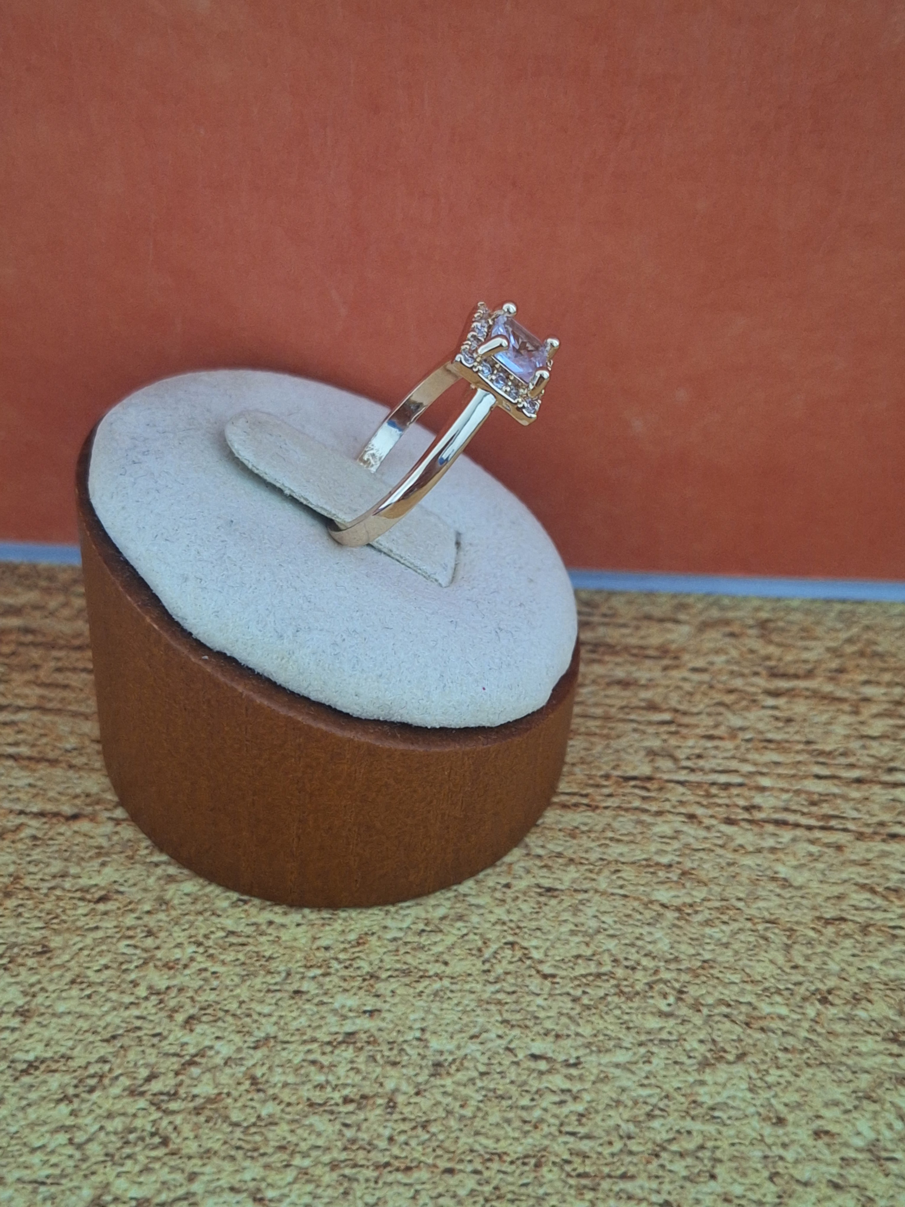 Bague solitaire carré